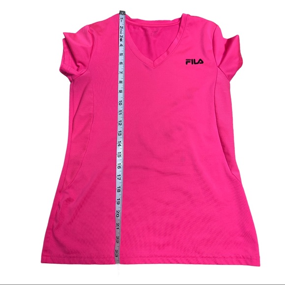 Fila Workout Highlighter Pink T-shirt Size Small - Picture 4 of 6